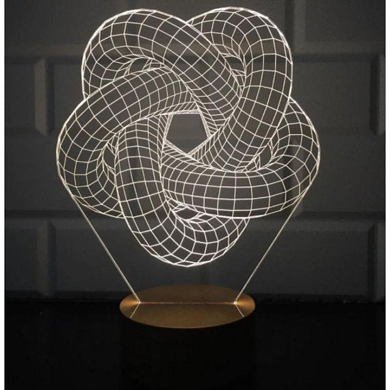 3D Torus Spiral Lamp