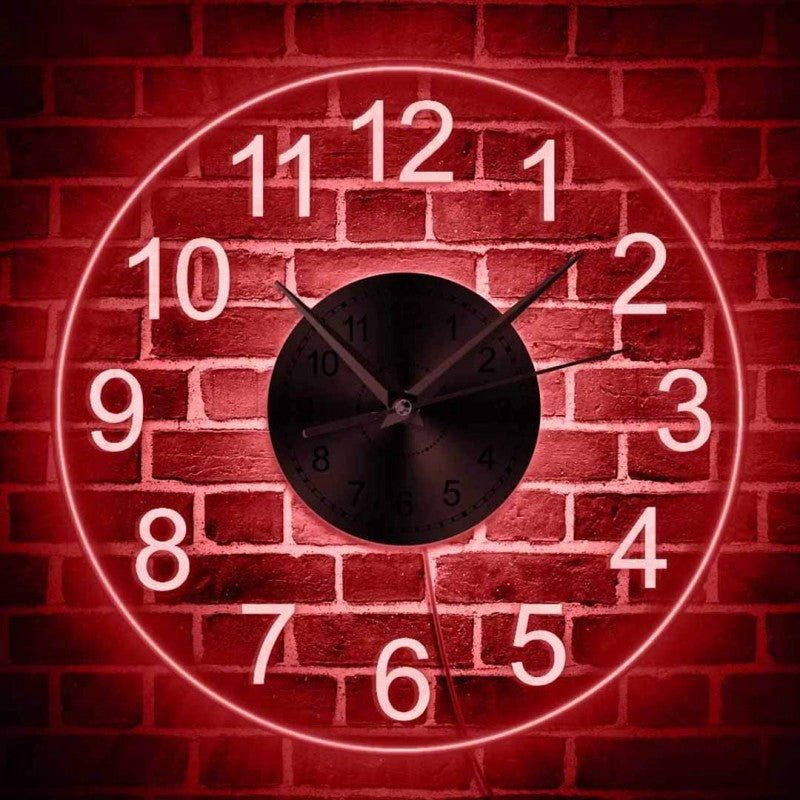 LED Lighting Wall Time Clock