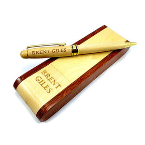 Wooden Name Engraved Pen - My Art