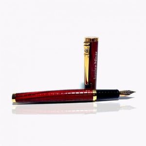 Crocodile Texture Fountain Pen With Engraved Name - My Art