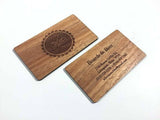 Cherry Wood Buisness Cards - My Art