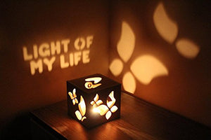 Wooden Engraved Shadow Message LED Lamp