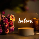 Romantic Personalised Name 3D LED Night Lamp