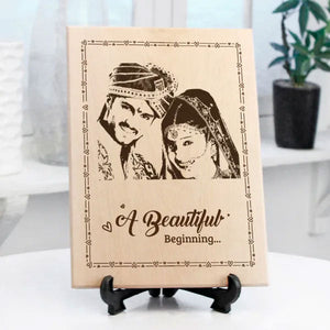 Beautiful Beginning Personalized Wooden Plaque - My Art