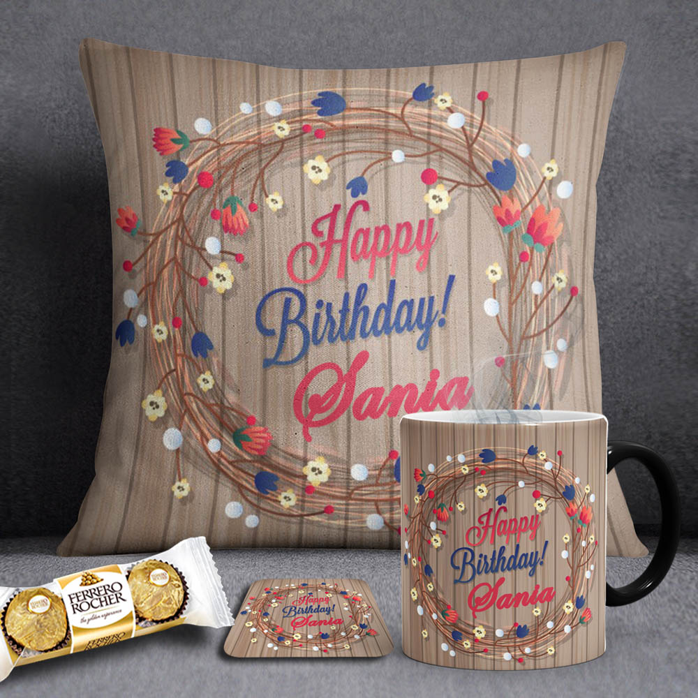 Name Birthday Deal Wooden Theme - My Art