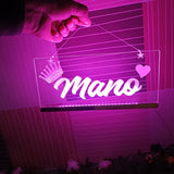 Personalised LED 3D Name Light – Custom Wall Hanging for Home, Office & Gift.