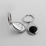 Oval Torch Keychain Name Engraved