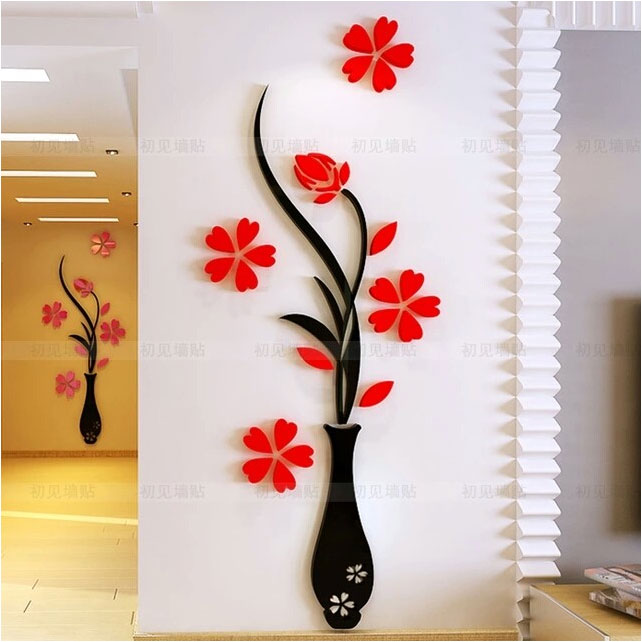 Loterong Plum Vase Acrylic Wall Art