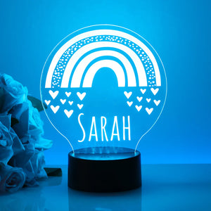 Personalised Kids Rainbow Lamp | Led Night Light | Baby Gift | Nursery Name Sign | | Birthday Gift | Personalised baby gift | Newborn Gift