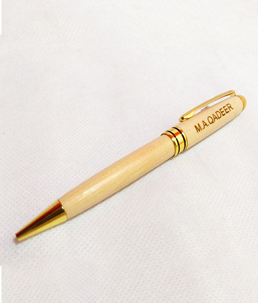 Wooden Pen With Engraved Name - My Art