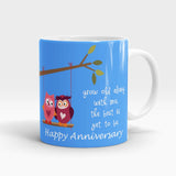 Grow Old With Me Anniversary Mug – Blue - My Art