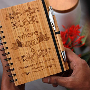 CUSTOMIZE YOUR OWN WOODEN NOTEBOOK WITH PEN - My Art