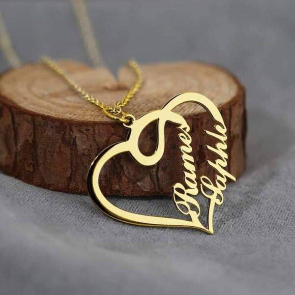 Customized Double Name Pendant