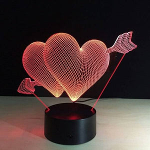 Heart 3D LED Night Light