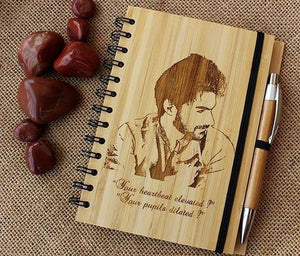 CUSTOMIZE YOUR OWN WOODEN NOTEBOOK WITH PEN - My Art