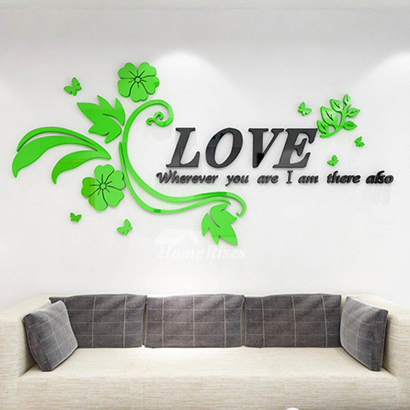 Floral Love Acrylic Wall Art